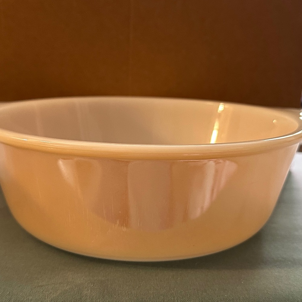 Vintage Fire King Peach Luster Mixing Bowl